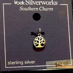 ✅🆕Sterling tree of life charm